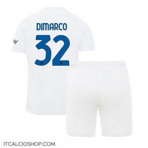 Inter Milan Federico Dimarco #32 Seconda Maglia Bambino 2023-24 Manica Corta (+ Pantaloni corti)